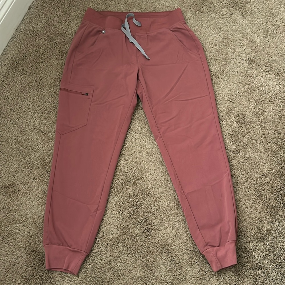 FIGS MAUVE Zamora joggers small petite